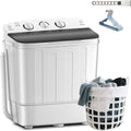 Compact Portable Mini Twin Tub 18lbs Washing Machine - Space Saving