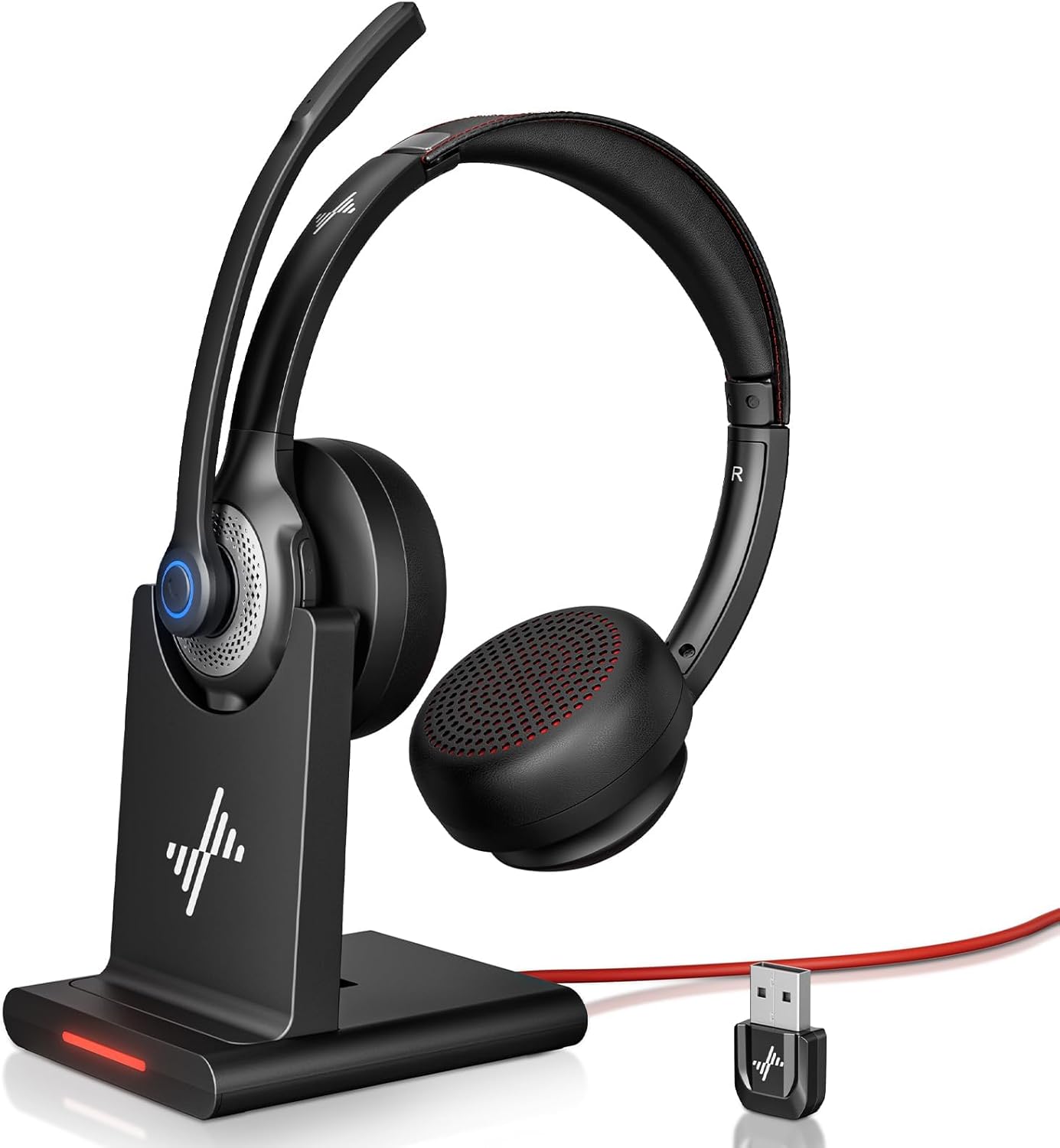 AI Noise Cancelling Wireless Headset - Crystal Clear Sound