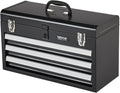 VEVOR Metal Tool Box 20.5 in Portable 3-Drawer Tool Chest - Organized