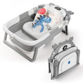 Baby Bathtub Collapsible with Thermometer & Cushion - Space Saving