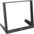 RIVECO 10U Desktop Rack 19 in 2-Post Open Frame - Stable Compact Shelf