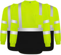 Hi Vis Construction Shirts Class 3 Long Sleeve Work Shirt - High