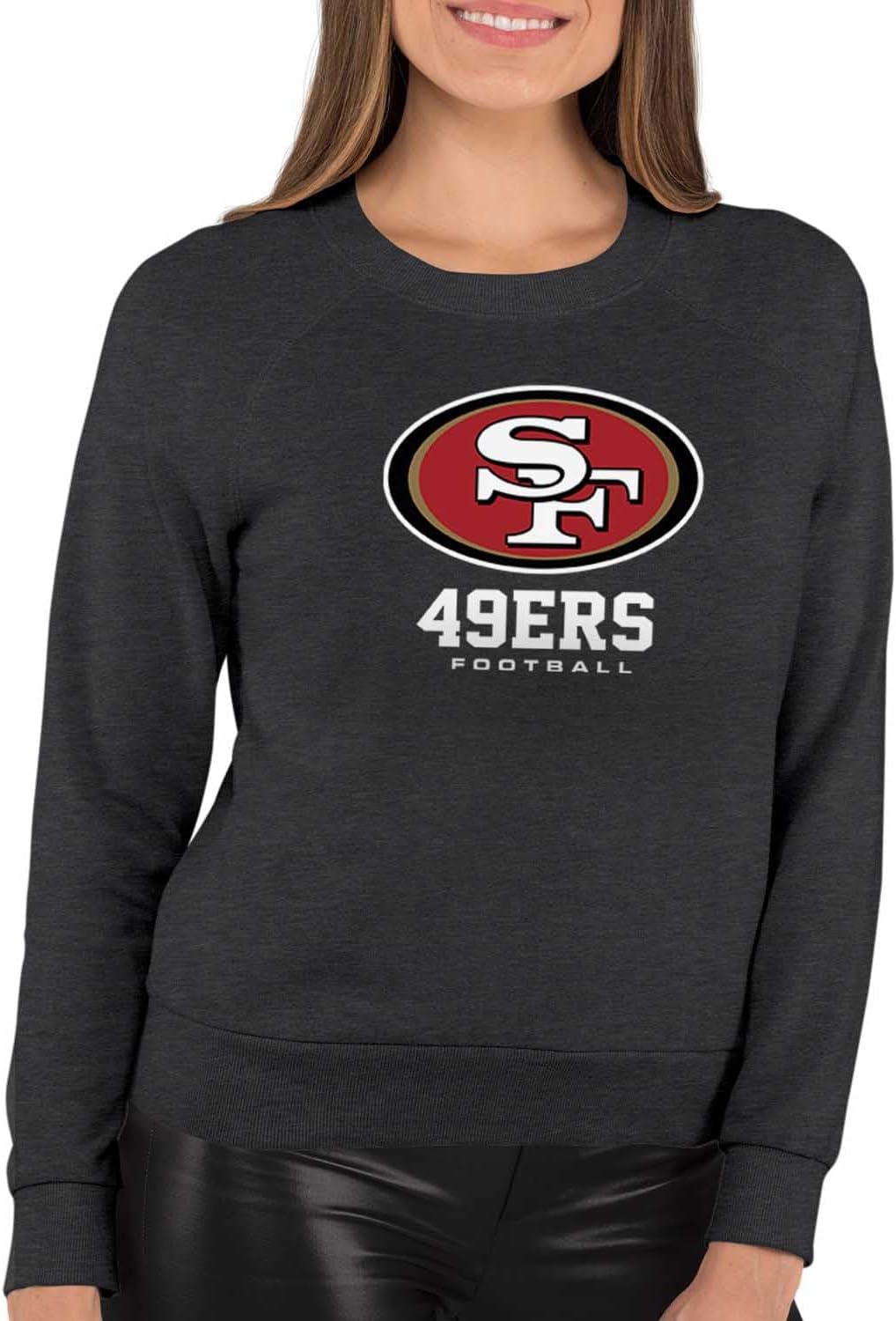 Women's NFL San Francisco 49ers Slouchy Crewneck Pullover