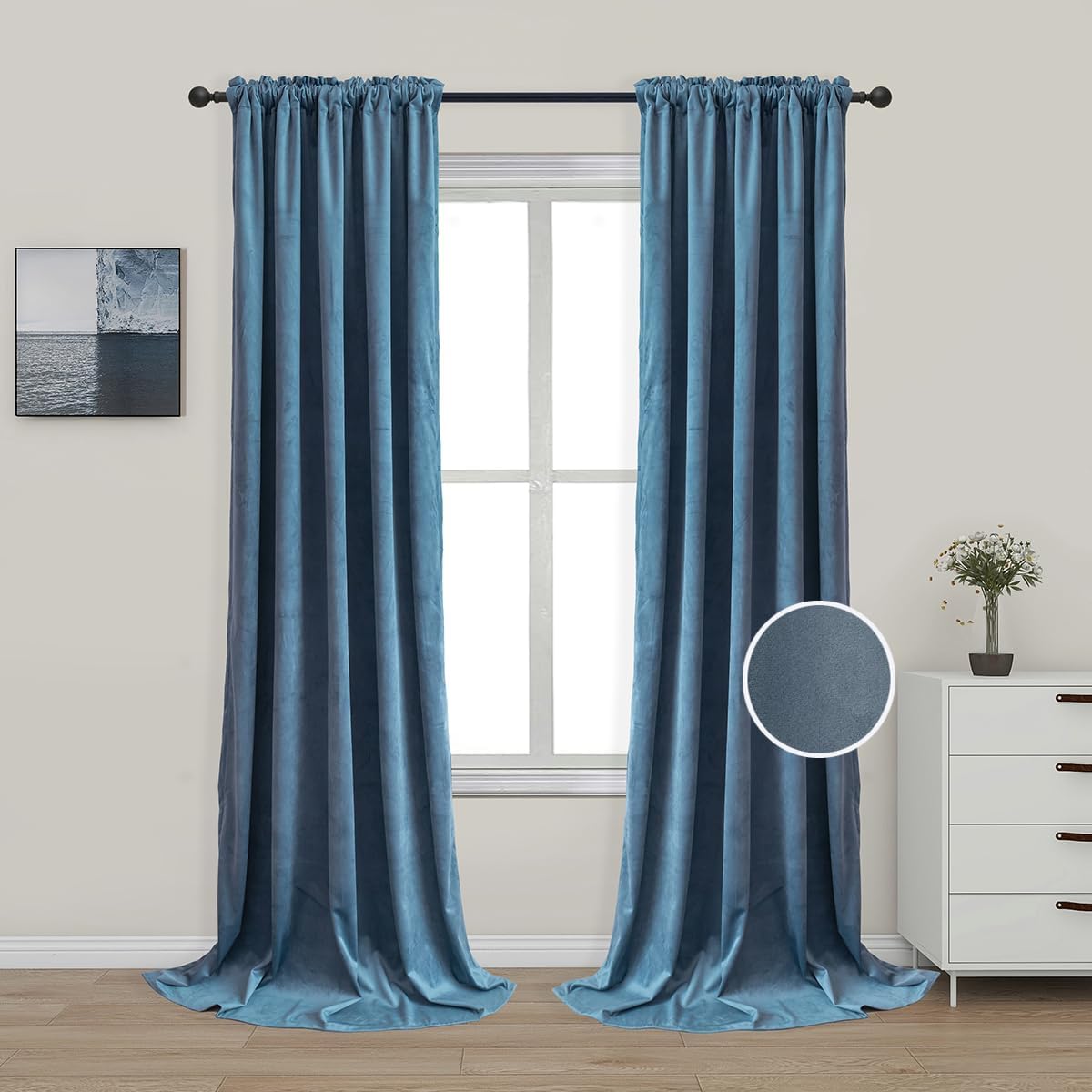 Darken & Insulate with Velvet Blackout Curtains