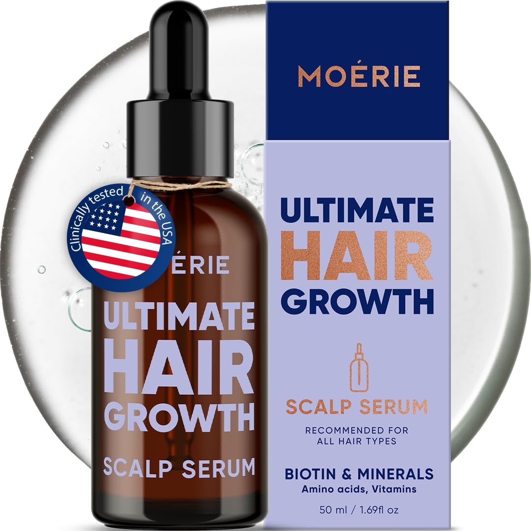 MOERIE Ultimate Hair Growth Serum for Natural Hair Regrowth