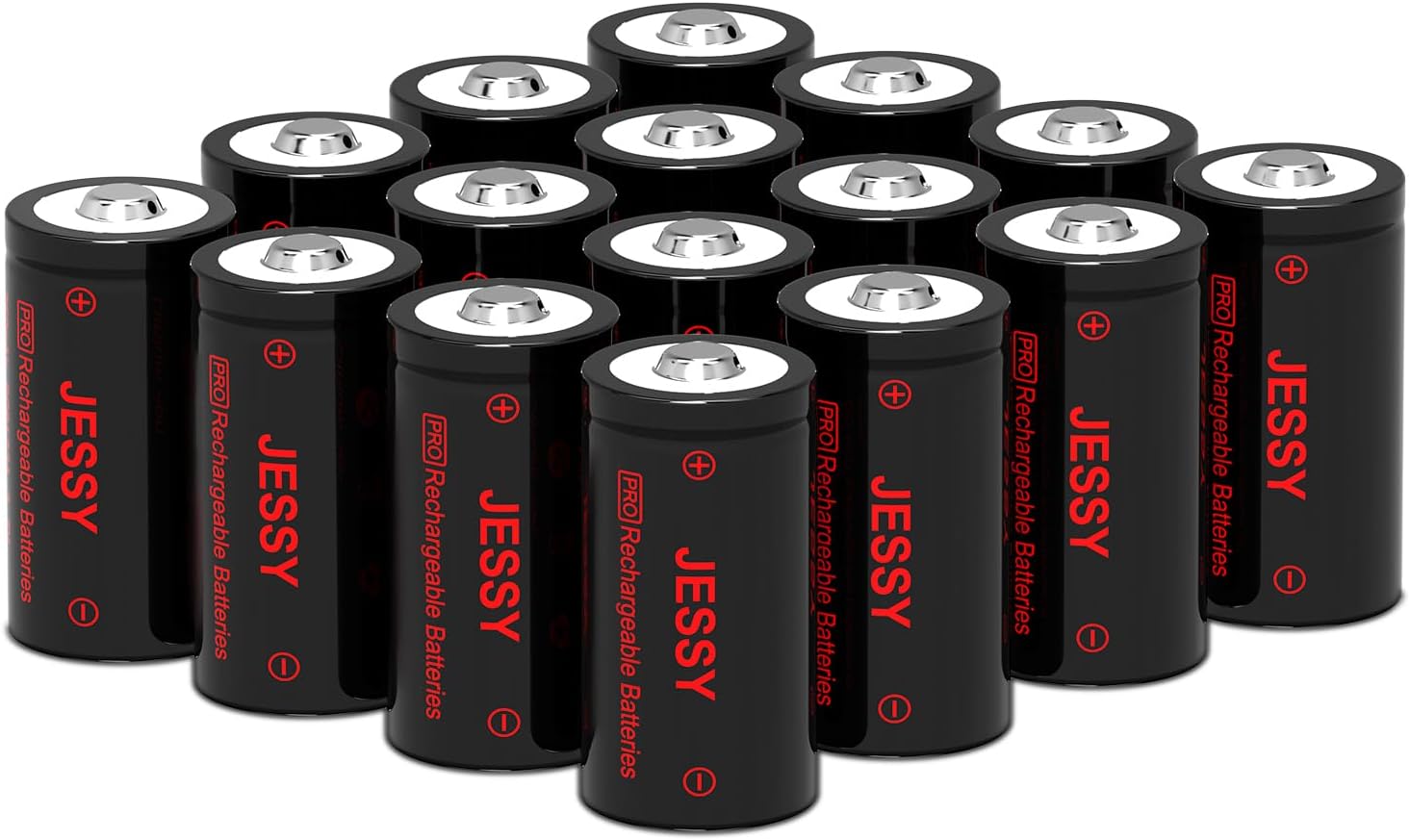 JESSY 16 Pack CR123A Lithium Batteries for Arlo Cameras and More