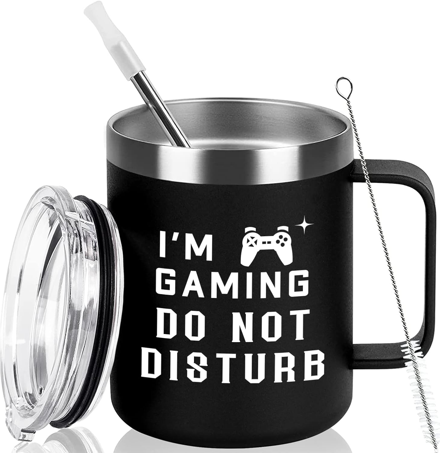 GINGPROUS Insulated Gamer Travel Mug - Stay Focused!