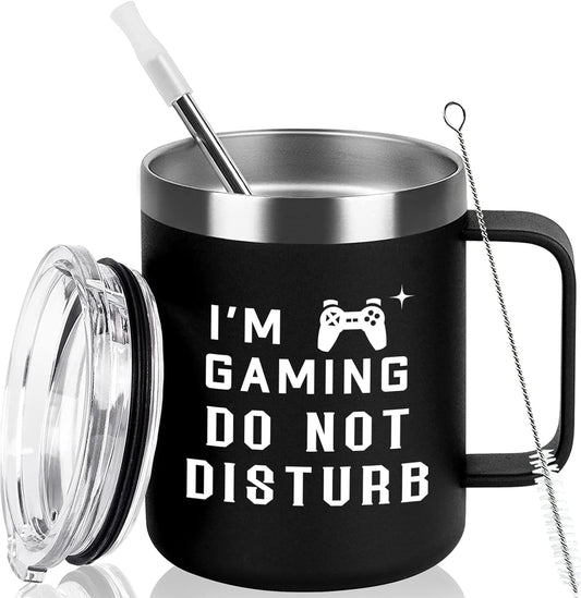 GINGPROUS Insulated Gamer Travel Mug - Stay Focused!