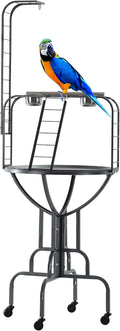 Wrought Iron Parrot Play Gym Stand 24 x 23.5 x 67 in - Durable