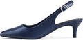 Low Kitten Heels for Women - Pointed Slingback Pumps (2in)