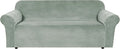 H.VERSAILTEX Stretch Velvet Sofa Cover for 3 Cushion Sofa - Soft