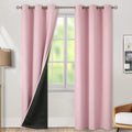 Blackout Curtains for Nursery 84 in Length 2 Panels - Pink Light