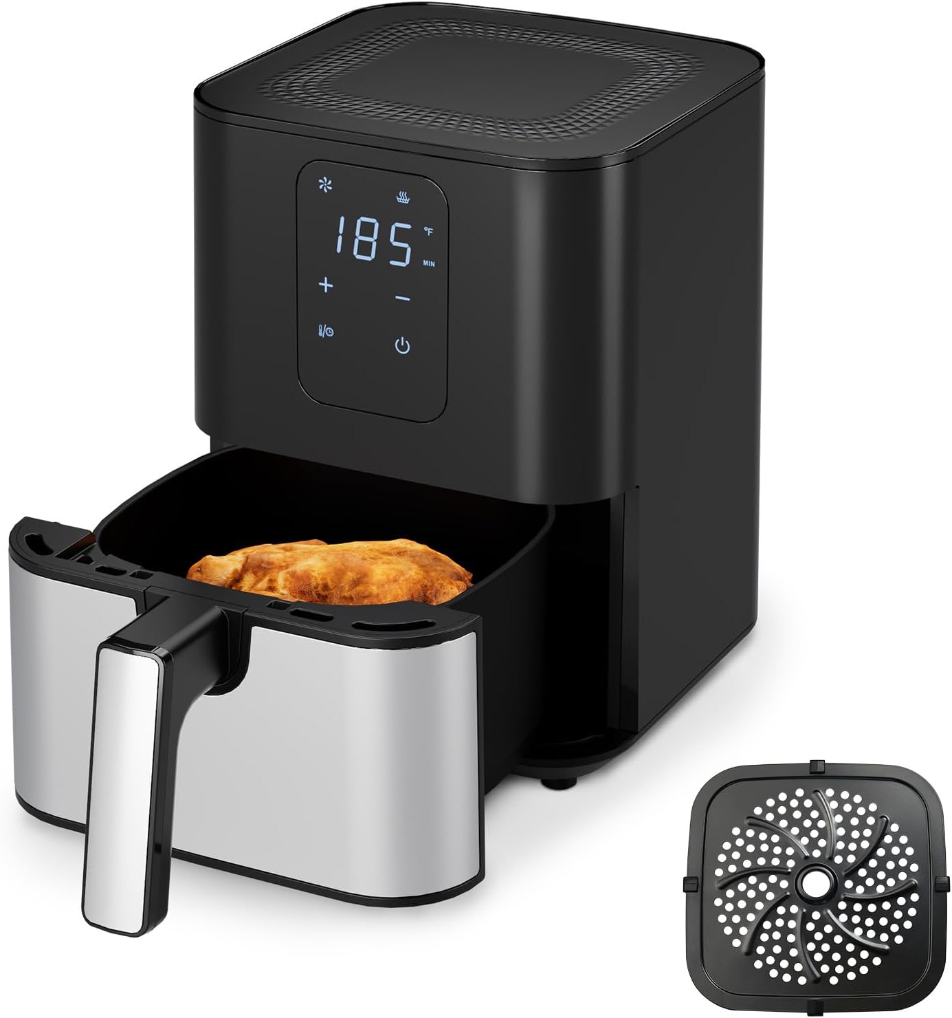 Kitchen Elite Air Fryer Oven 4.5QT, Space Saving Compact Design