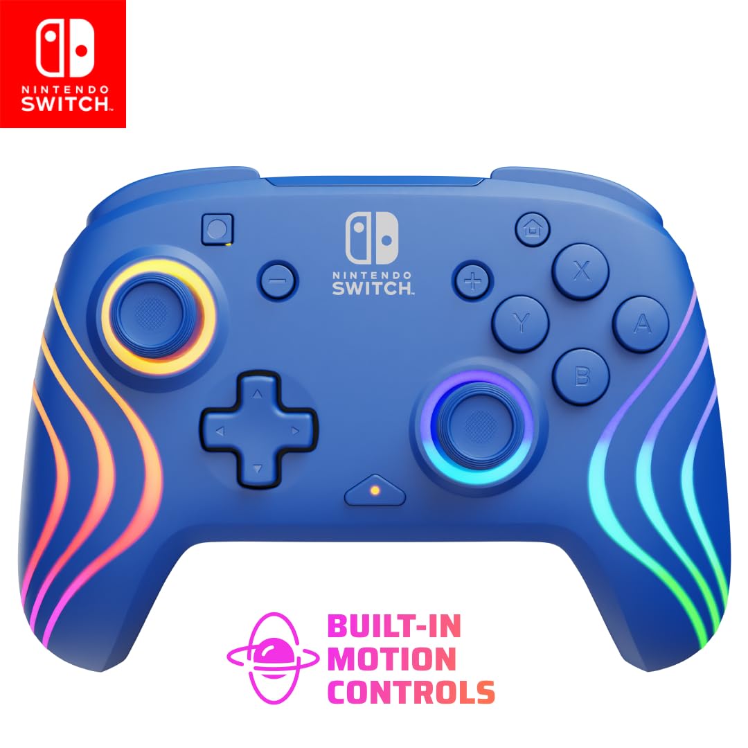 PDP Gaming Afterglow Wave Wireless Controller for Nintendo Switch