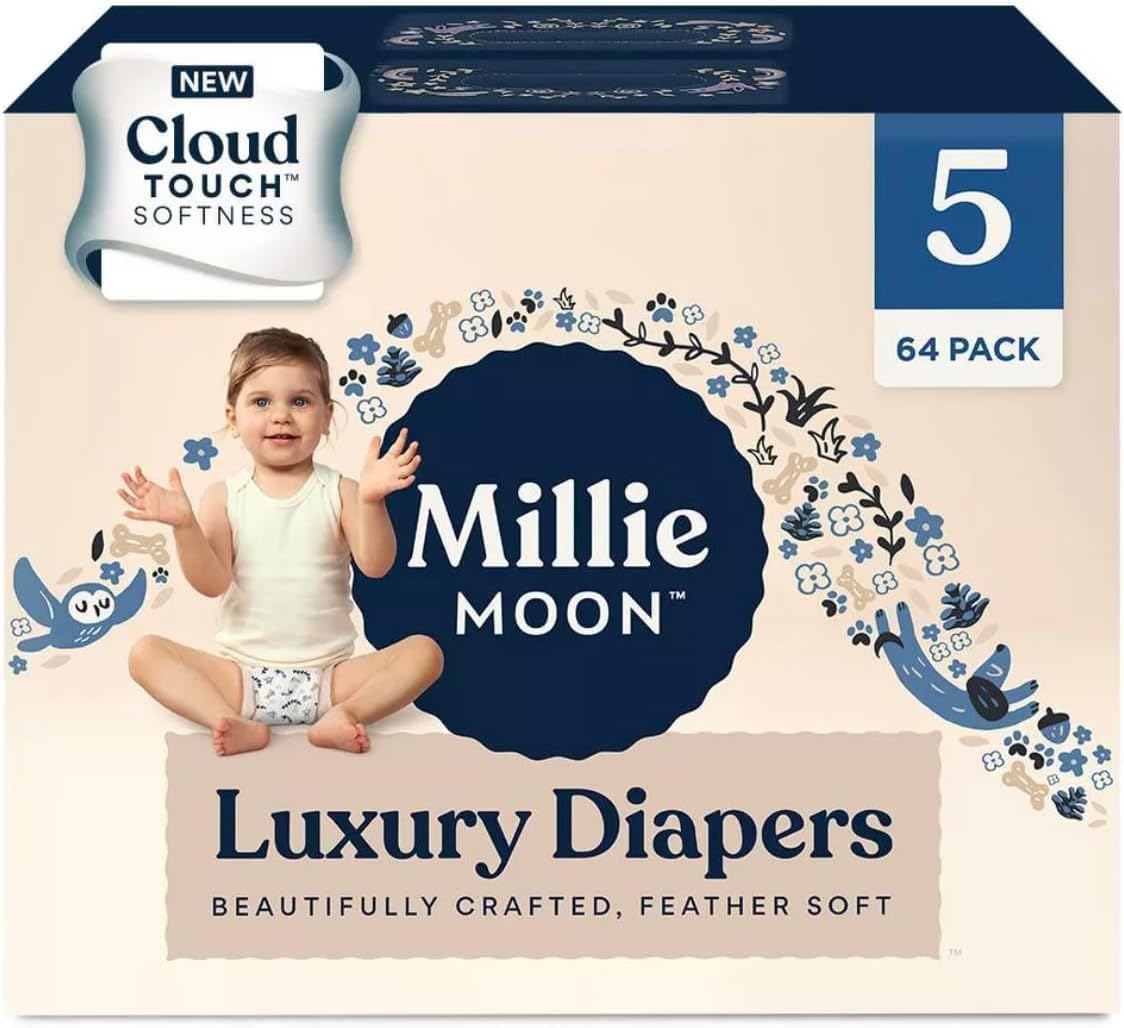 Millie Moon Size 5 Diapers - 64 Super Absorbent