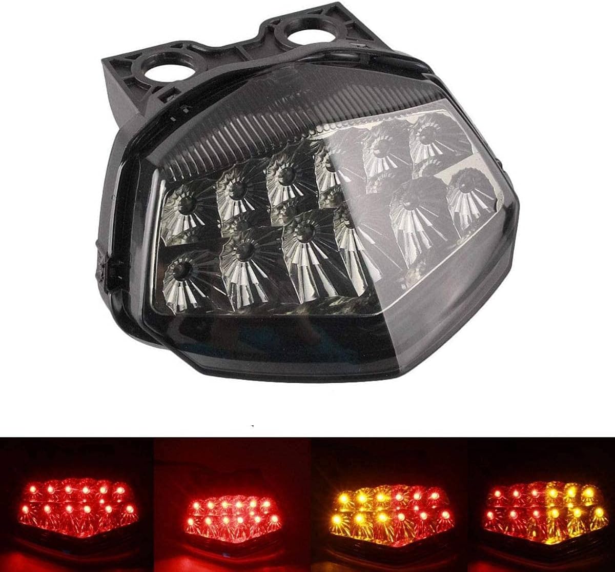 MZS Motorcycle Tail Light with Integrated Turn Signal for EX250
