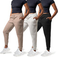 Cozy Fleece Joggers for Women - 3 Pack with Convenient Pockets