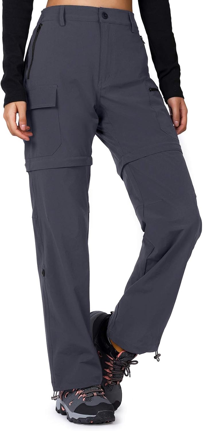 Cycorld Women's Convertible Quick-Dry Hiking Pants for Outdoor Use
