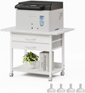 Large Printer Stand with Storage Drawer 2-Tier Printer Cart - Mobile