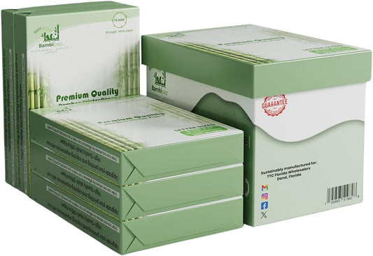 BAM POS Bamboo Printer Paper - Eco-Friendly 20LB Multipurpose