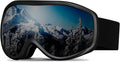 Ski Goggles OTG for Men Women - Anti-Fog UV400 Protection