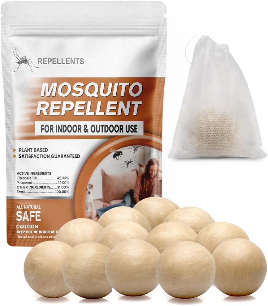 Natural Mosquito Repellent Balls for Outdoor and Indoor Use