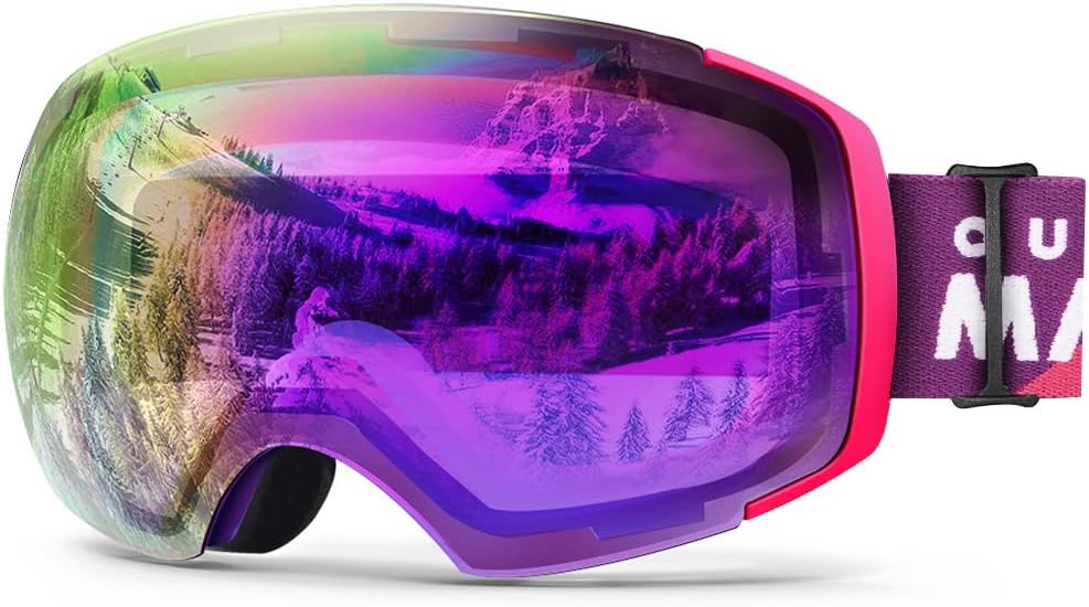 OutdoorMaster Ski Goggles PRO - Frameless Design for Clarity