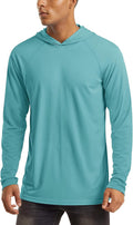 Men's Hooded UPF 50+ Sun Protection Long Sleeve Shirt (Style JVF6)