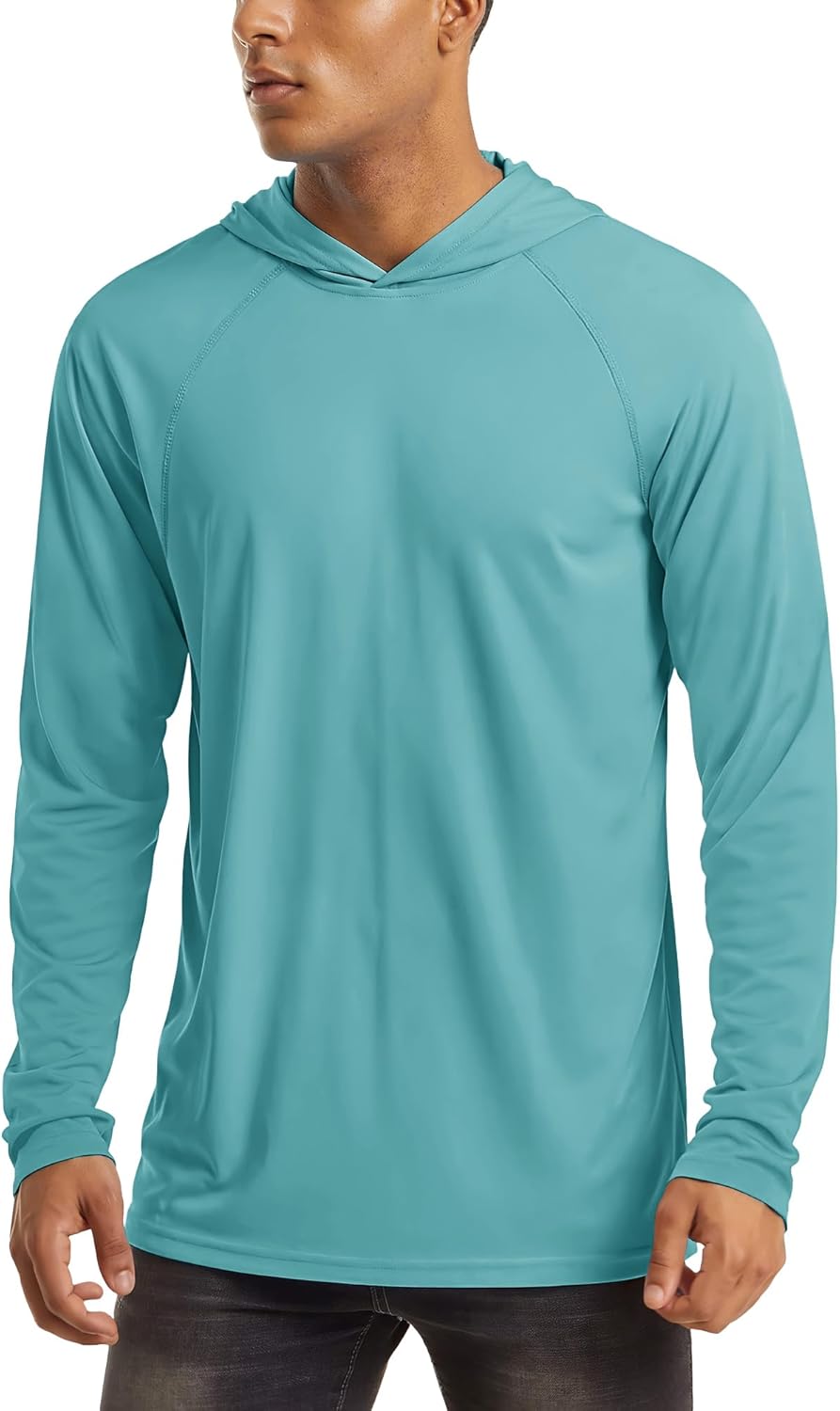 MAGCOMSEN Men's Hooded UPF 50+ Sun Protection T Shirts