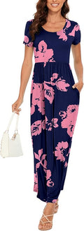 HAOMEILI Women's Maxi Dress with Pockets - Comfortable Everyday Style