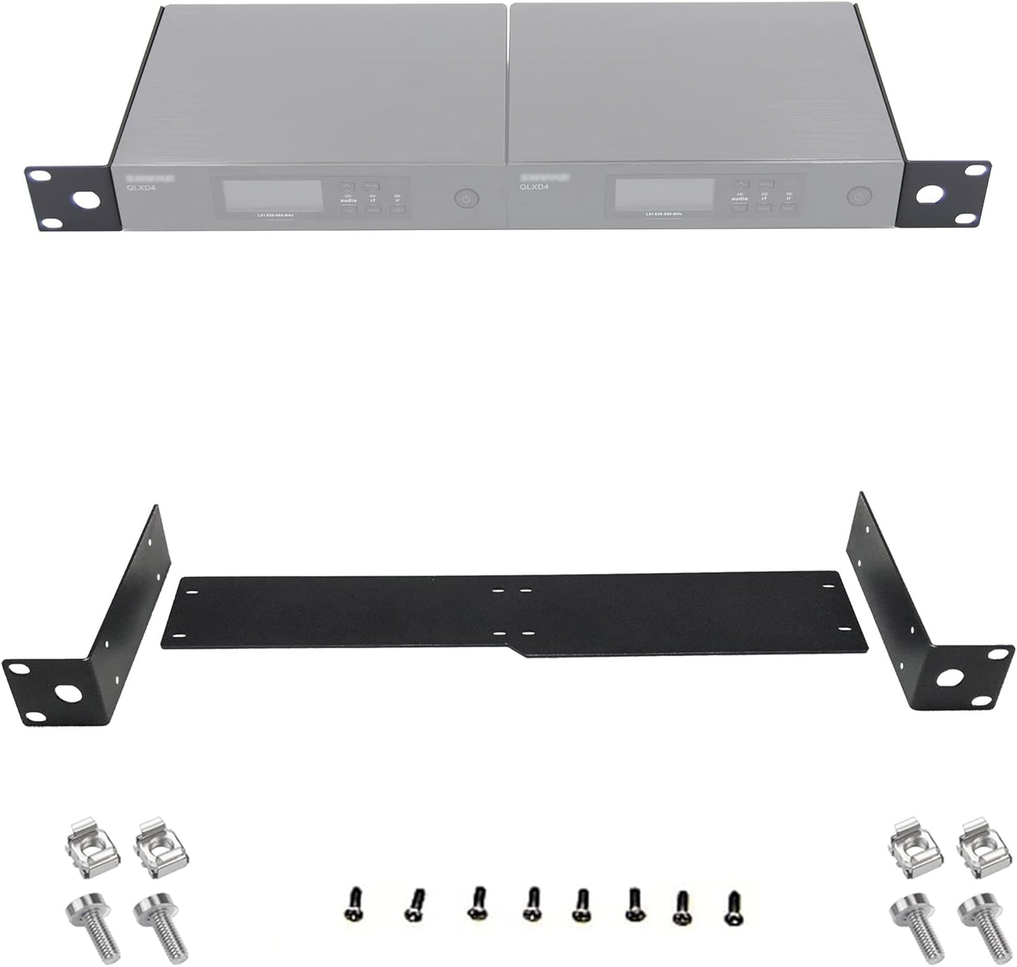 RK Rackmount Bracket Kit for QLXD4 Dual Receivers Wireless System