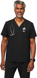 FIGS Chisec Scrub Top for Men - Tailored Fit, 3 Pockets Medical
