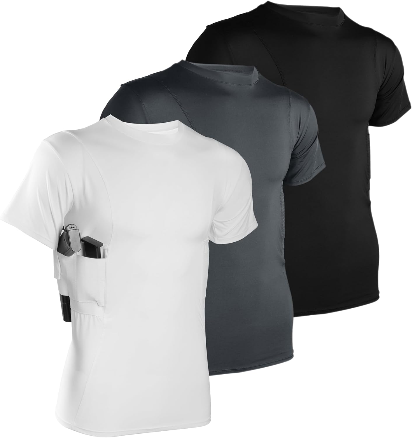 Lilcreek Scoop Neck Conceal Carry Shirts for Men: Comfort & Style