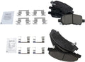 TRQ Front and Rear Brake Pad Set Ceramic Compatible with Chevrolet