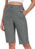 Hiverlay Women's Golf Bermuda Shorts 13in Knee Length Quick Dry