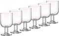 Bormioli Rocco Hosteria Stackable Wine Glasses Set of 6 - Durable
