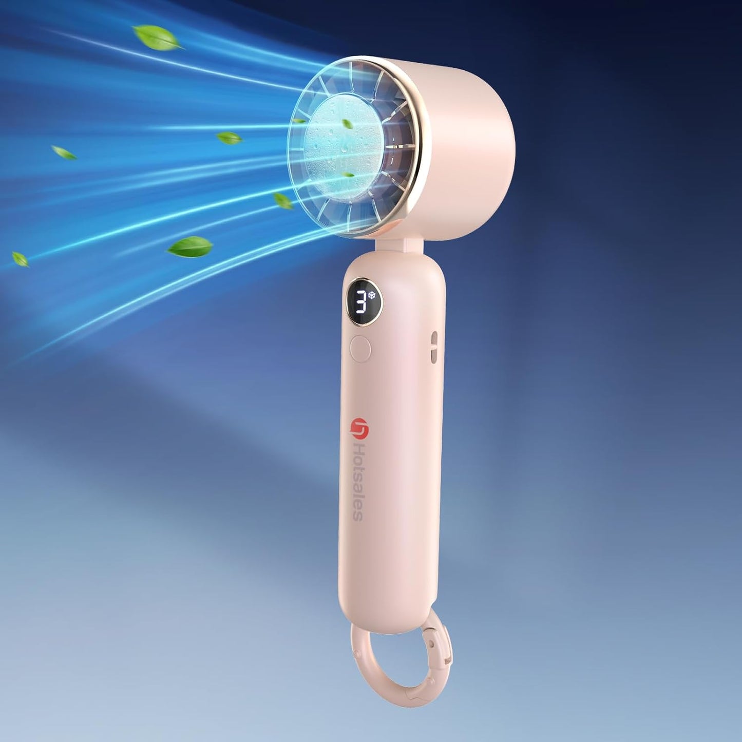 Portable Powerful Handheld Fan | USB Rechargeable 5000mAh | LED Display