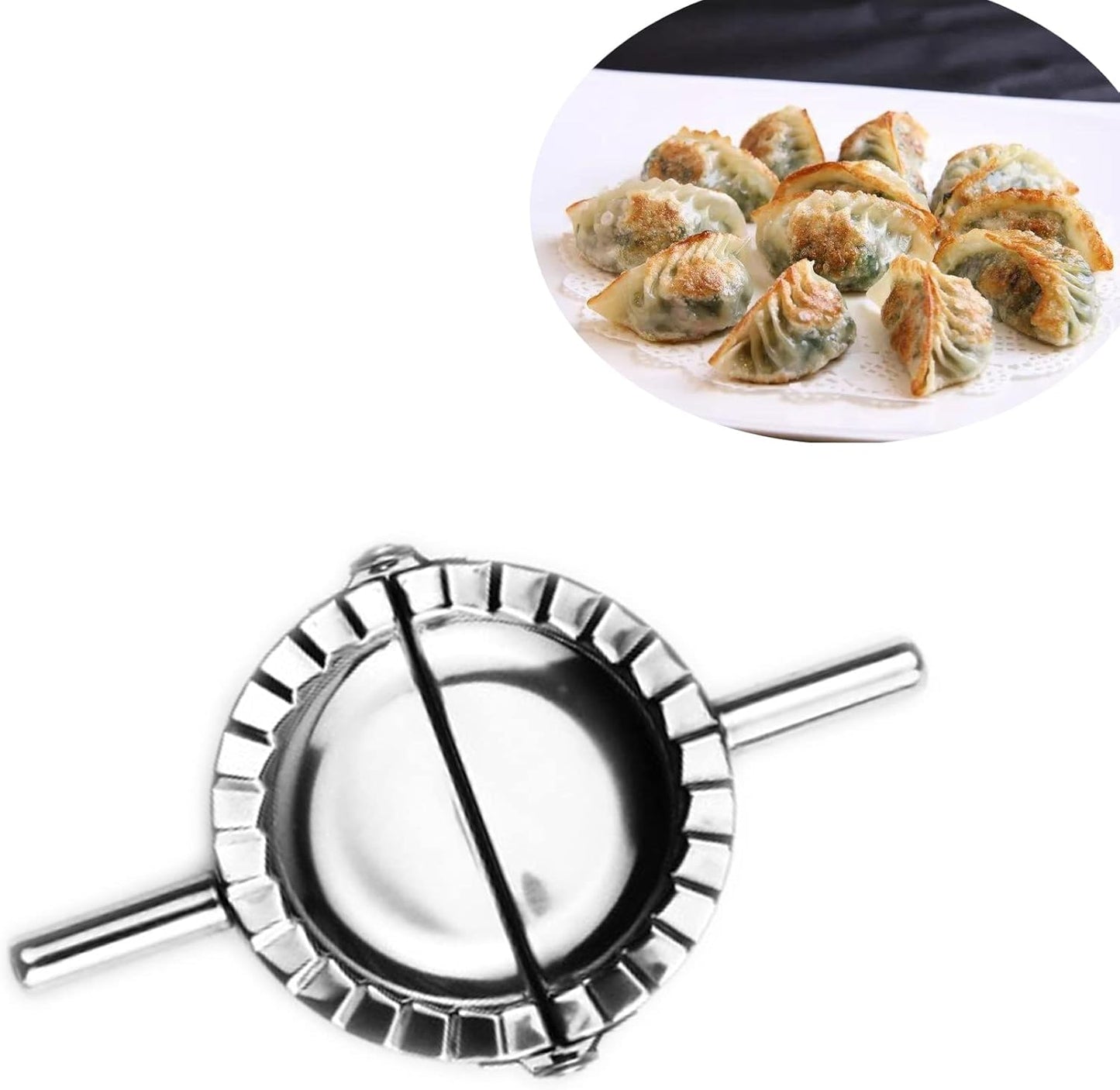 Kid-Friendly Stainless Steel Dumpling Maker