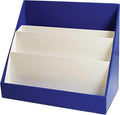 Classroom Keepers Sturdy Cardboard Book Shelf, 3-Tiered Blue