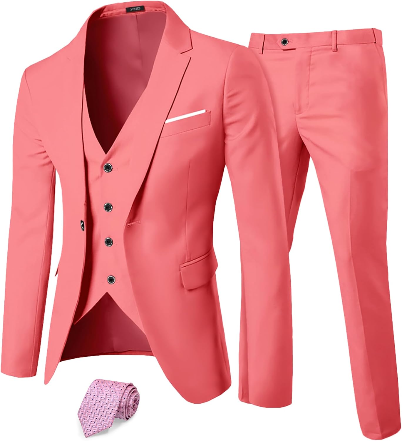 YND Men's Slim Fit 3 Piece Suit for Unmatched Style and Comfort