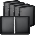 2 Inch Zipper Binder 4 Pack - Refillable Clear File Organizer