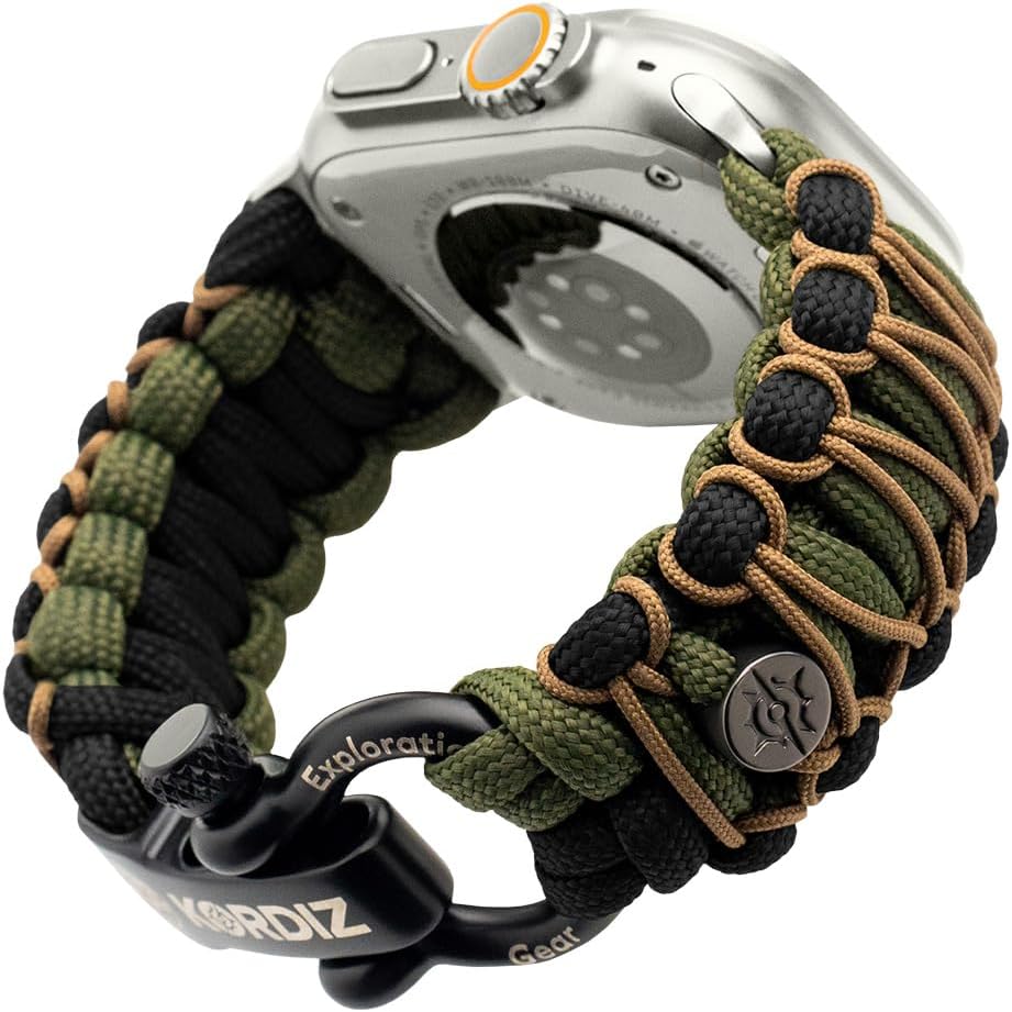 KORDIZ Survivor Pro Paracord Band for Apple Watch ULTRA & Series