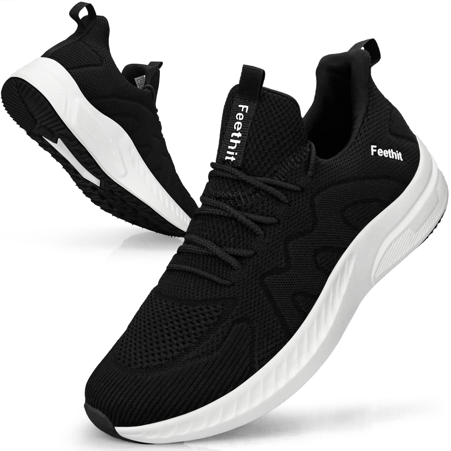 Feethit Mens Non Slip Walking Sneakers for All Day Comfort