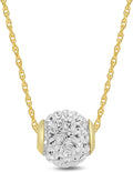 10k Gold Elements Slide Ball Pendant Necklace - Sparkling Everyday