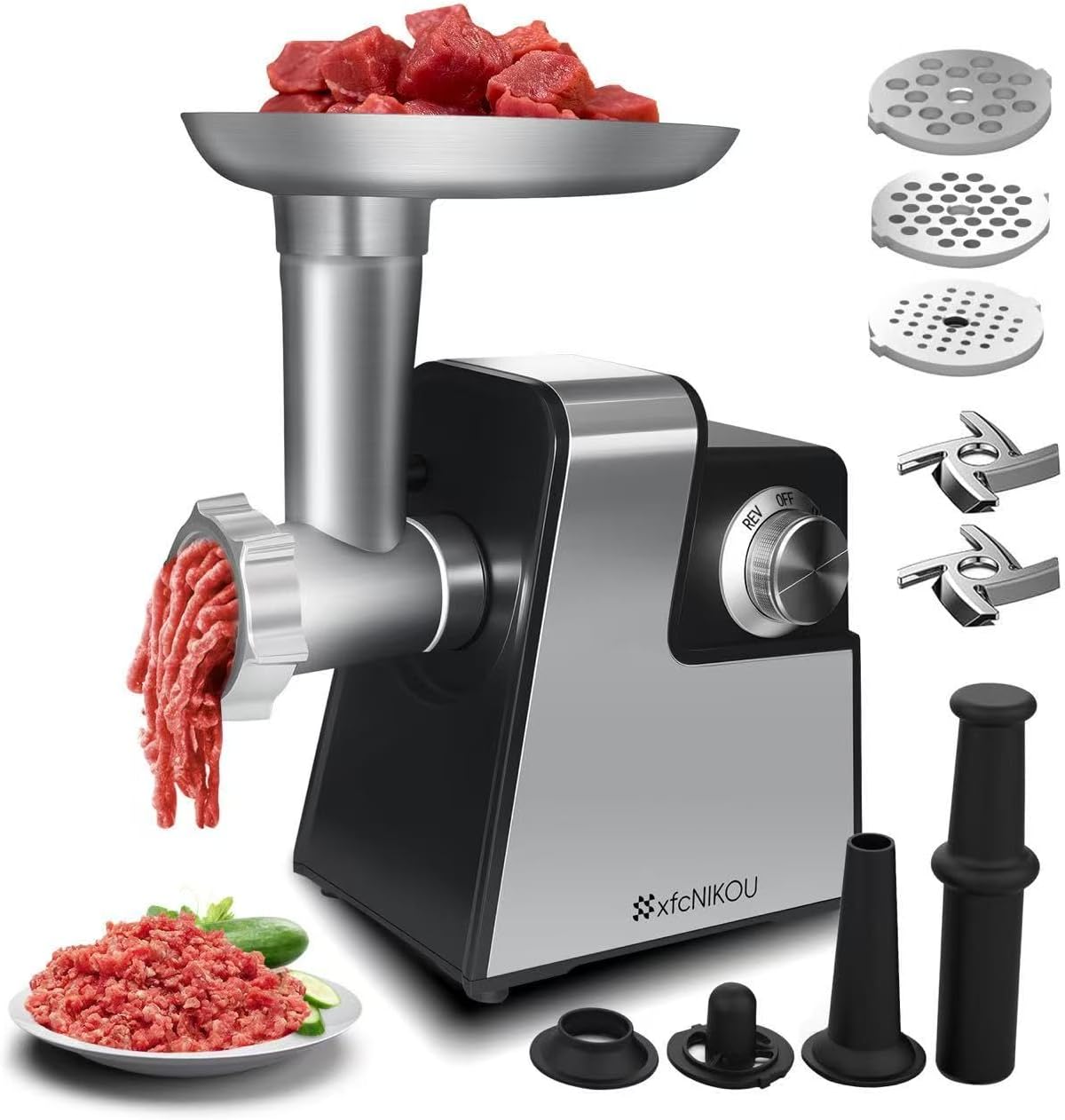 Electric Meat Grinder with 2800W Power for Home Kitchen Use