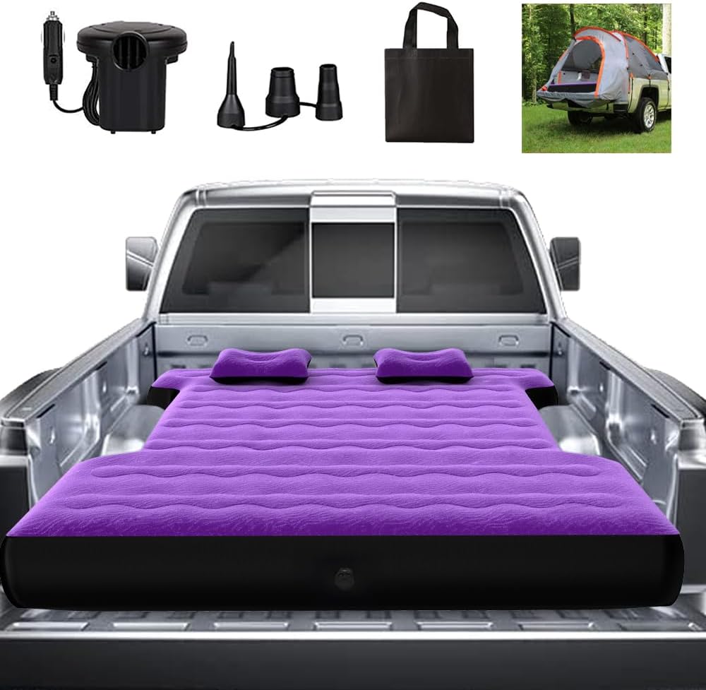 Camping Pickup Truck Bed Air Mattress for Short Truck Beds