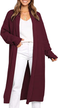 LILLUSORY Long Cardigan Sweaters for Women - Cozy Oversized Style