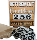 Retirement Countdown Wood Sign with Stand - Charming 6x6 Desk Decor