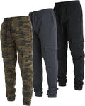 Ultra Performance 3 Pack Mens Open Bottom Sweatpants with Pockets walk