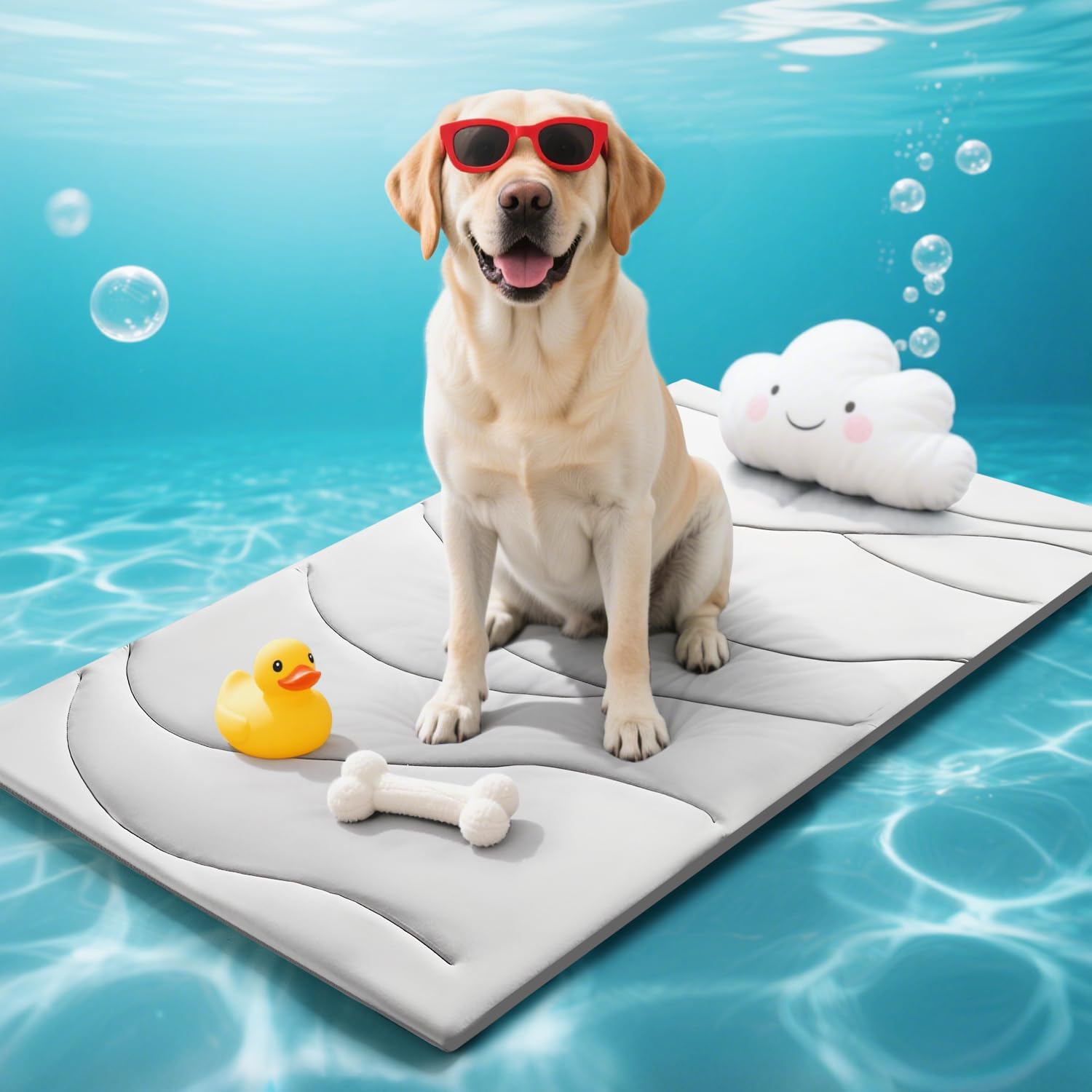 Dog Cooling Mat with Self-Cooling Technology for Medium Dogs